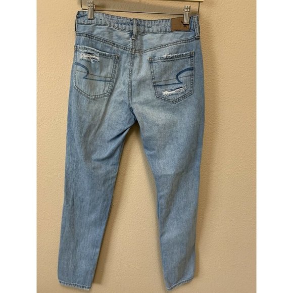 American Eagle Tomgirl S Distressed Women's Jeans - Picture 4 of 8